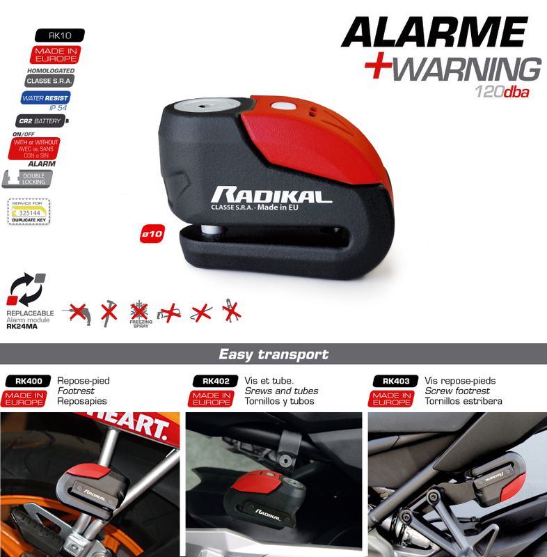 Achat Antivol bloque disque alarme à La Seyne sur mer autour de Toulon dans le var